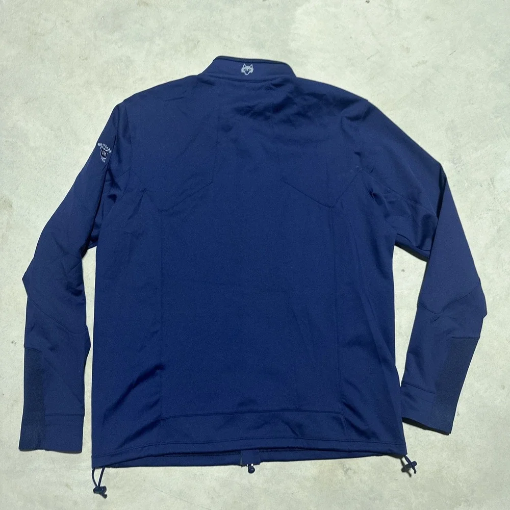 Greyson Jacket Men's SZ Large Blue Full Zip Golf Performance Stretch Embroidered